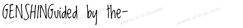 GENSHINGuided by the字体转换